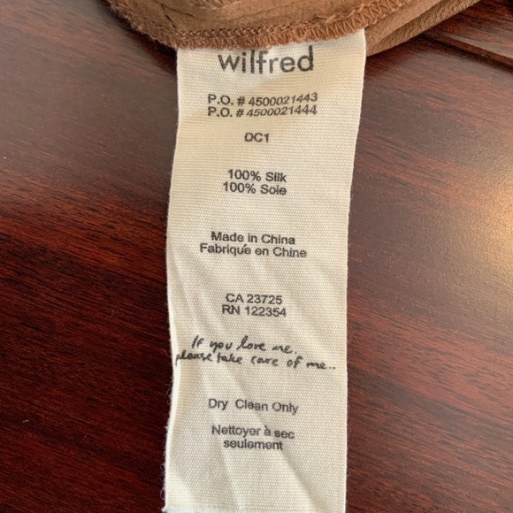 Aritzia Wilfred 100% Silk Jogger Pants - Picture 3 of 5